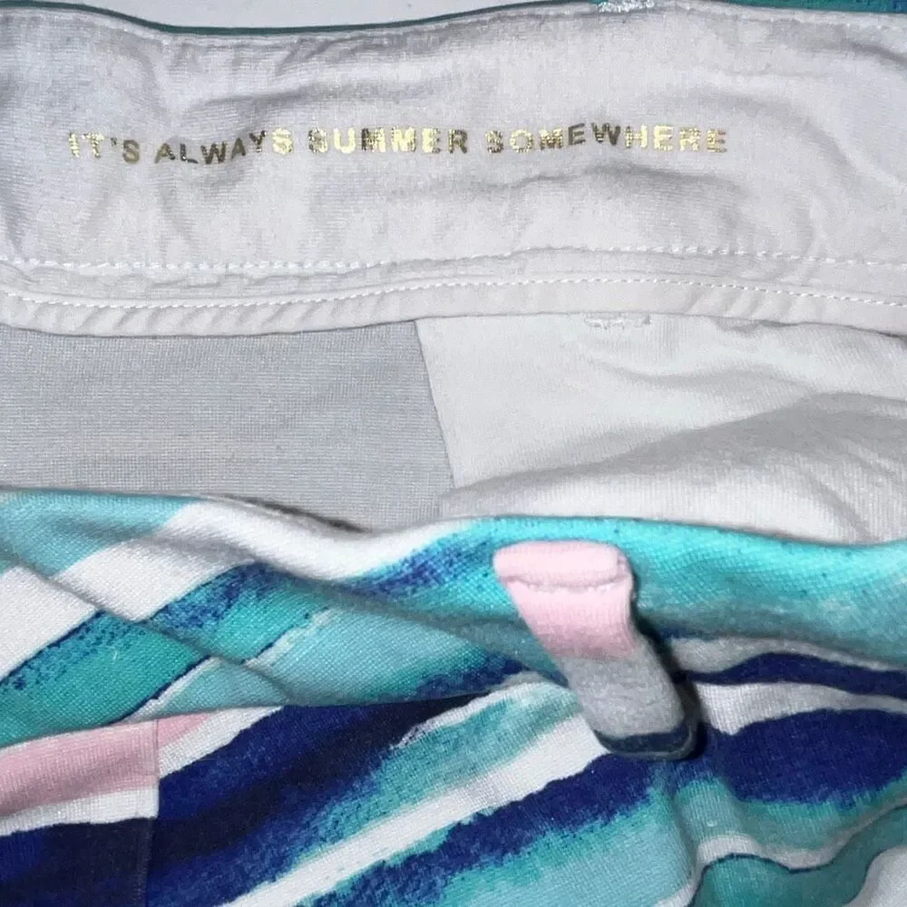 Lilly Pulitzer Women's Multicolor Striped The Callahan Stretch Shorts Size 12